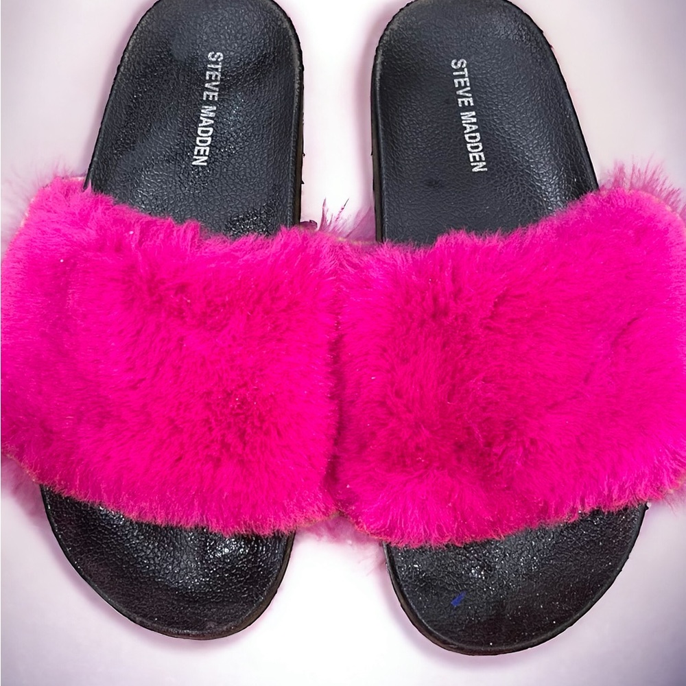 Steve Madden Fuzzy Slides - image 2